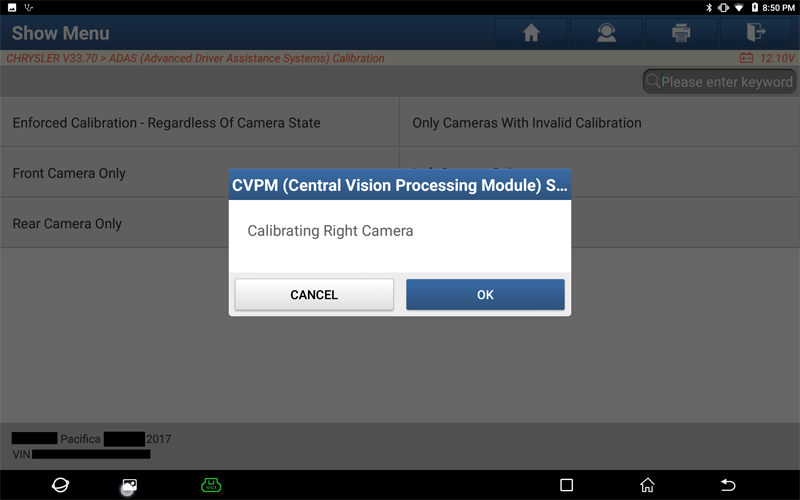 Pacifica CVPM Surround View Camera Calibration 11