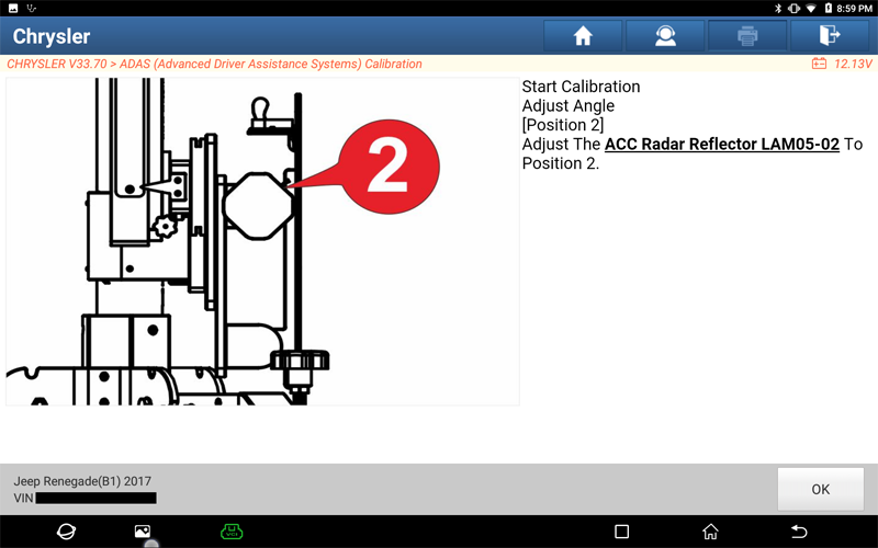 Renegade ACC Radar Calibration 14