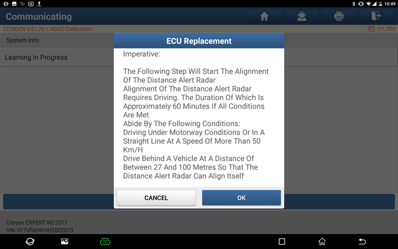 JUMPY K0 Vehicle Distance Assist Dynamic Calibration 09