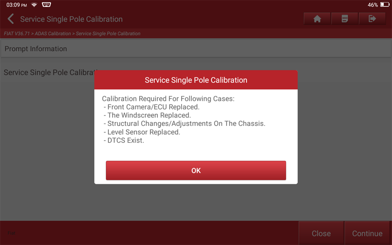 FIAT 500X Front Camera Calibration 04