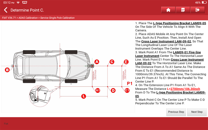 FIAT 500X Front Camera Calibration 15