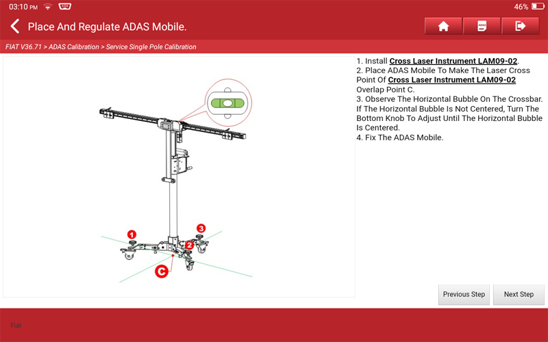 FIAT Ducato Front Camera Calibration 09