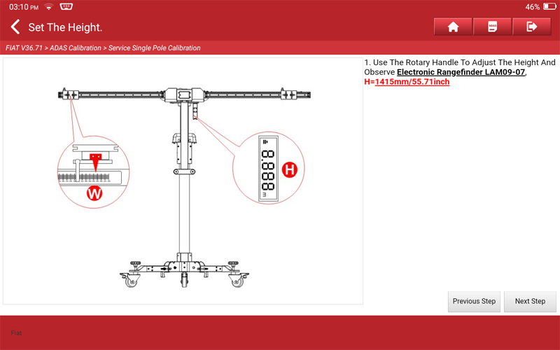 FIAT Ducato Front Camera Calibration 11