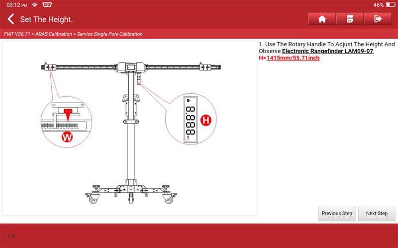 FIAT Ducato Front Camera Calibration 18