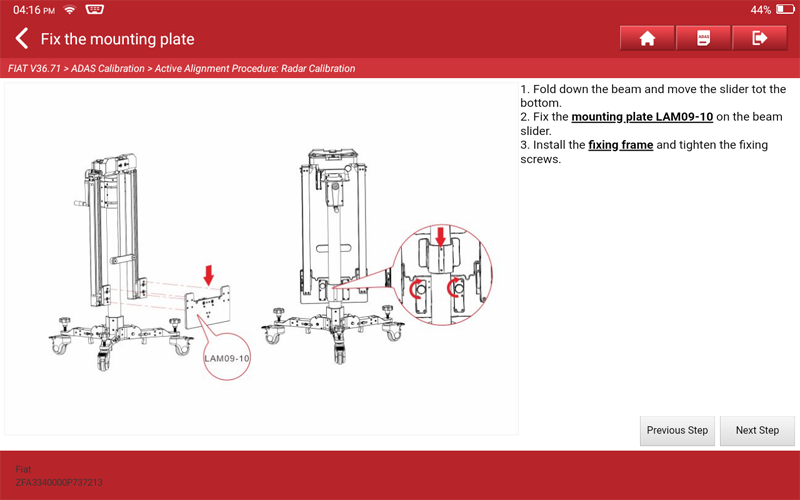 ALFA ROMEO Giulia Laser Radar Calibration 10