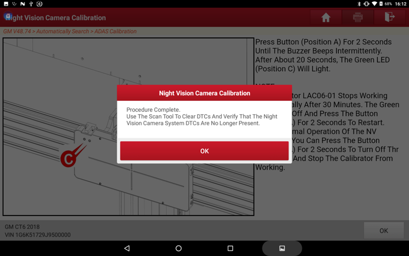 Cadillac CT6 Night Vision Camera Calibration 15