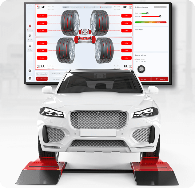 iSmartTTM 600 passenger car pass-through tyre tread depth measuring equipment